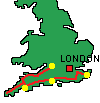 Tourenverlauf - Sdengland Rundreise