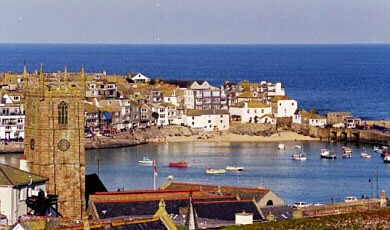 St. Ives - Kirche und Hafen